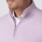 Load image into Gallery viewer, Heritage Quarter Zip Sweater - Lavender Haze
