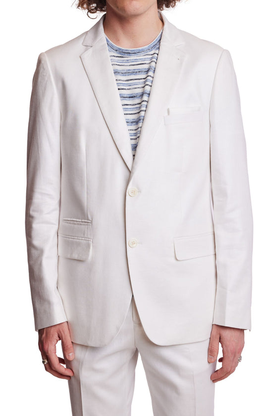 Dover Notch Jacket - White Linen