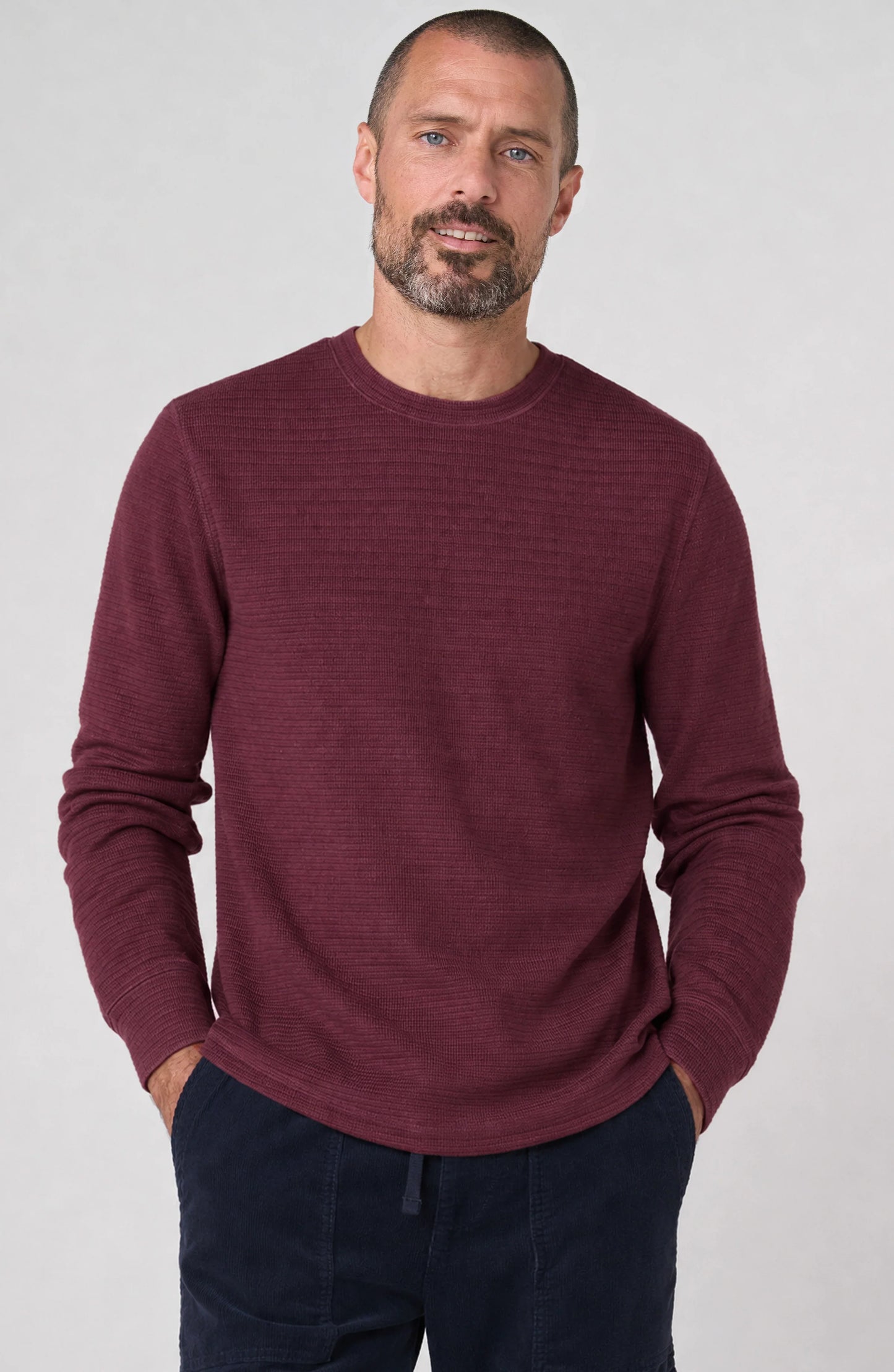 Long Sleeve Crew Neck - Windsor Wine
