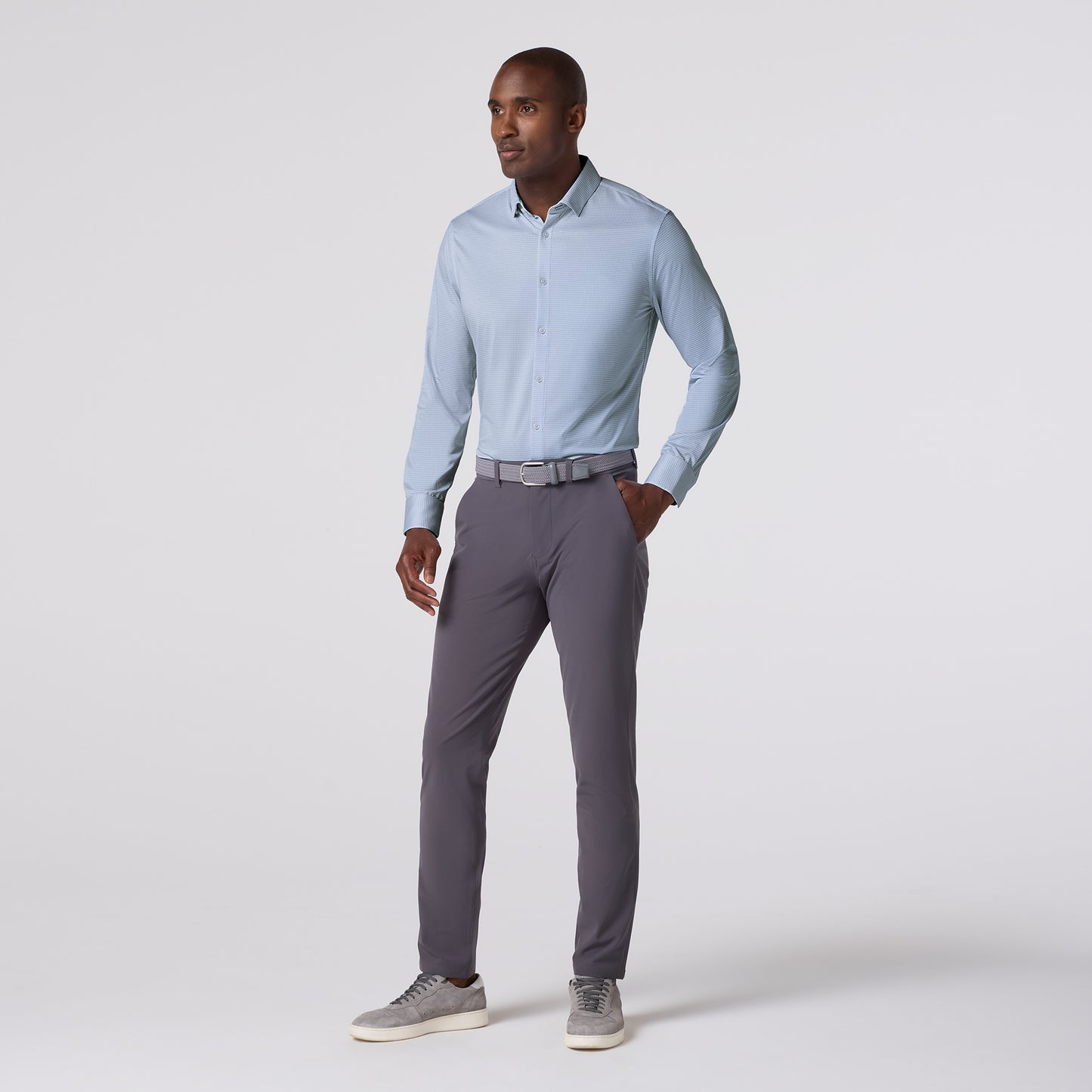 Halyard Dress Shirt - Cloud Blue Peter Gingham