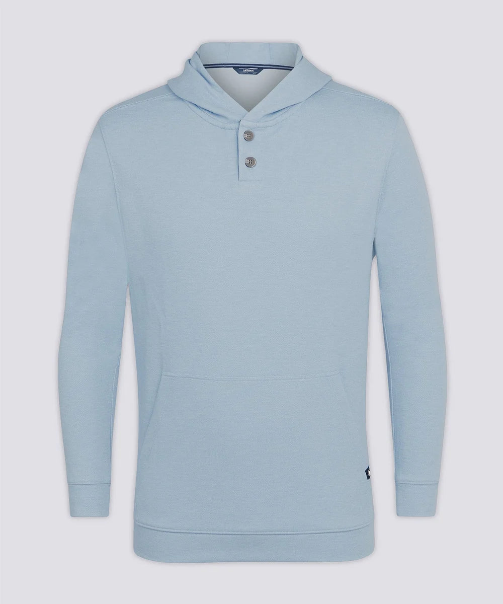 Wally Two Button Hoodie - Pacific