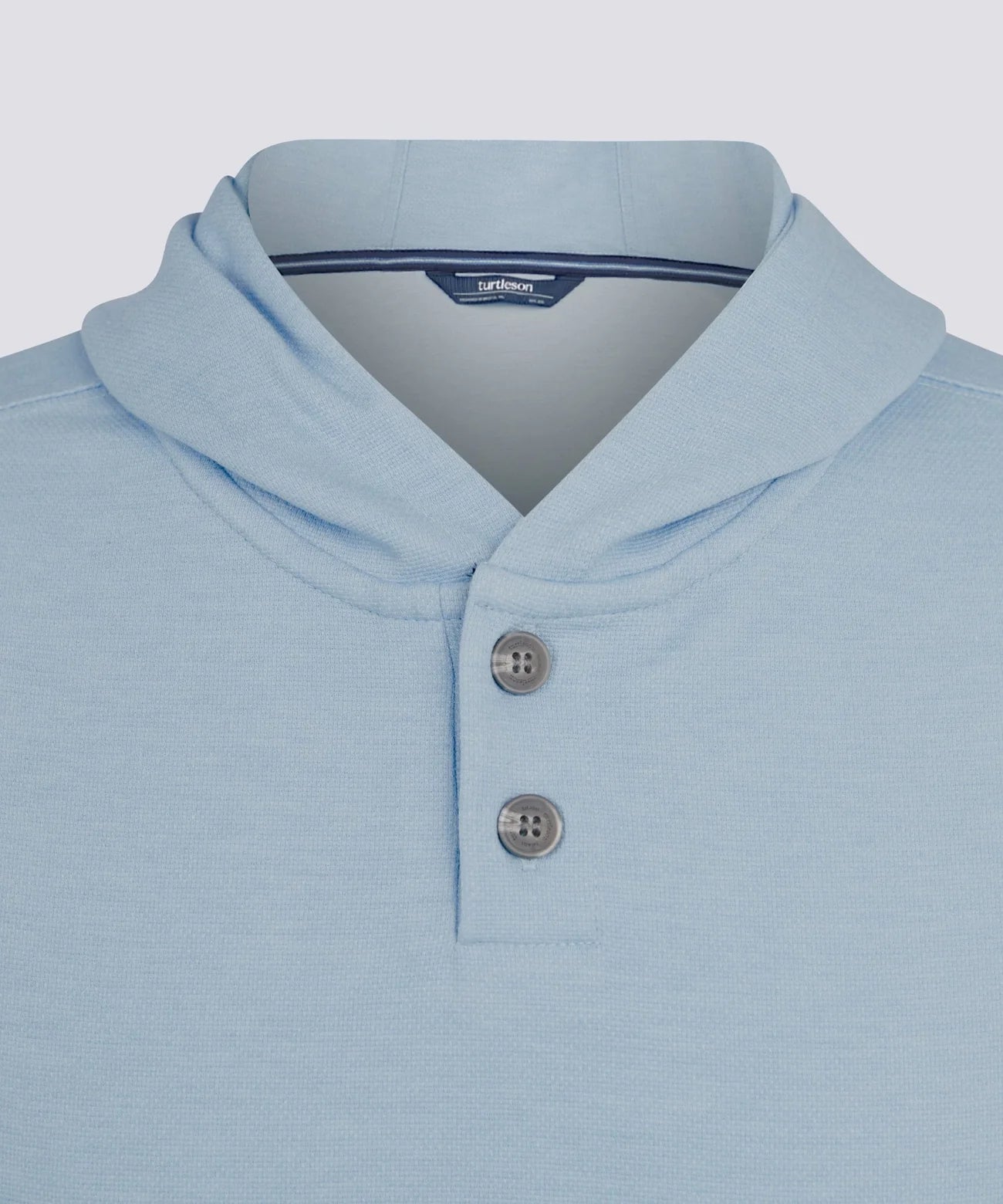Wally Two Button Hoodie - Pacific
