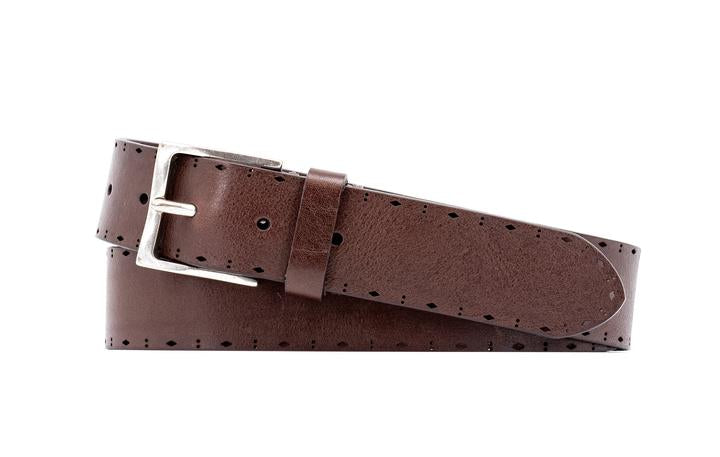 Hayden Italian Bridle Leather Belt - Walnut