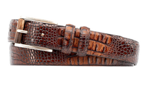 Hadley Baby Hornback Alligator-Grain Leather Belt