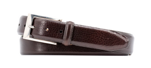 Luca Luxe Italian Calf Leather Belt - Walnut