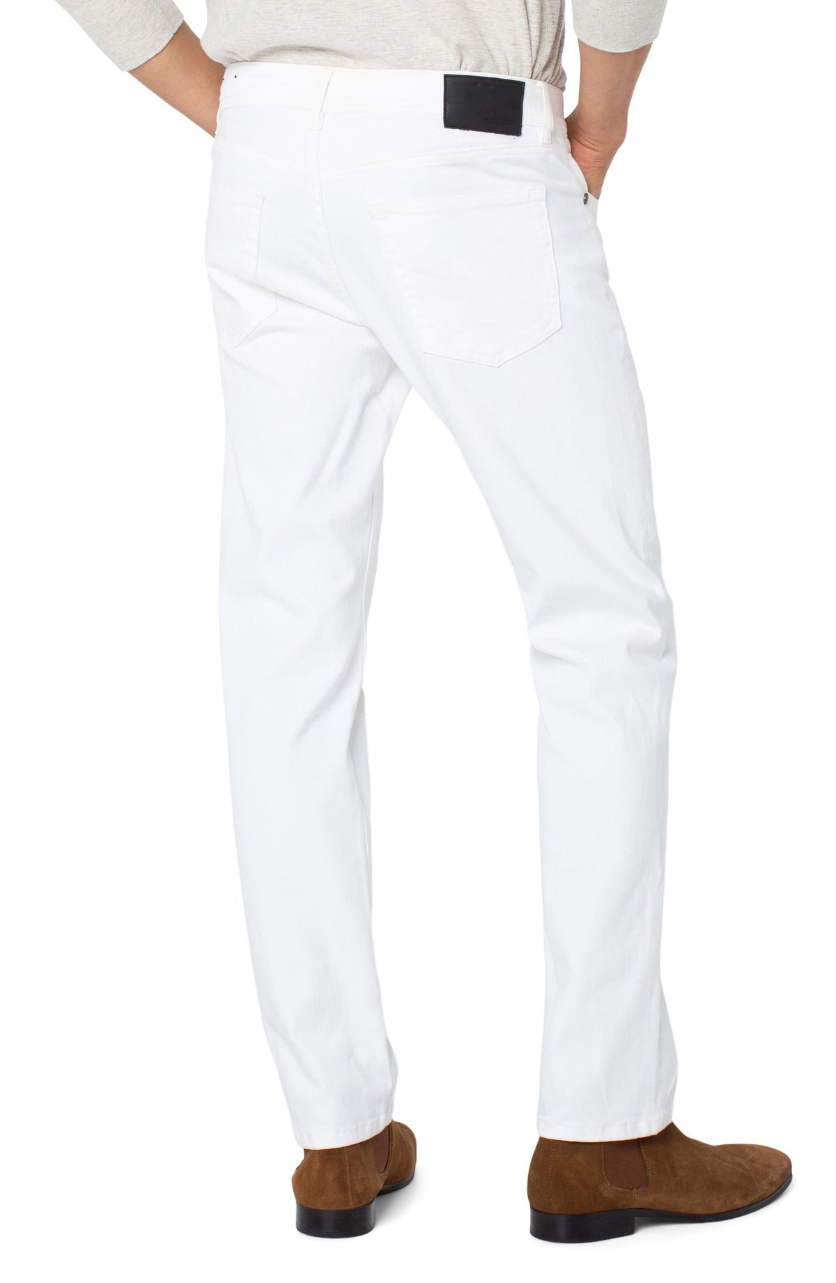 Kingston Modern Straight Colored Denim - Porcelain