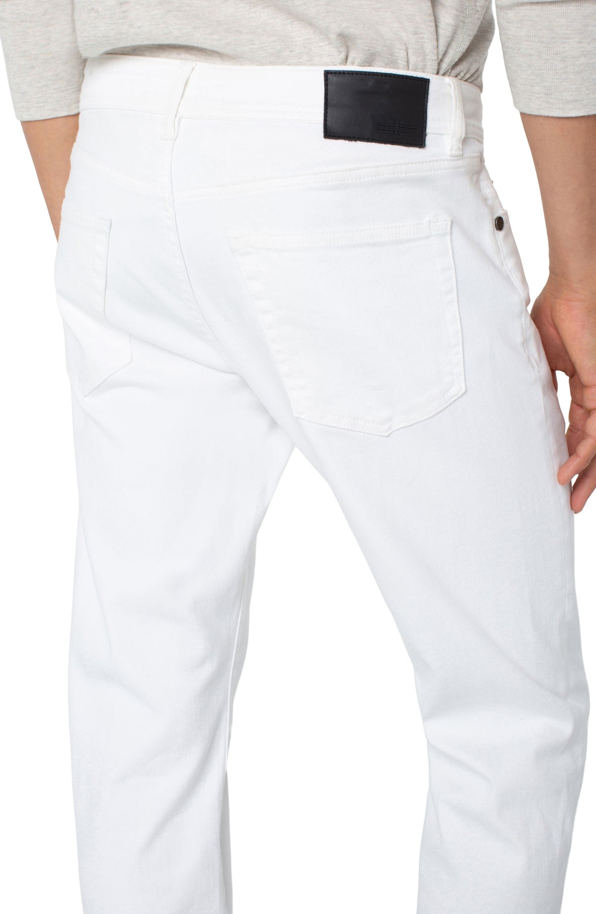 Kingston Modern Straight Colored Denim - Porcelain