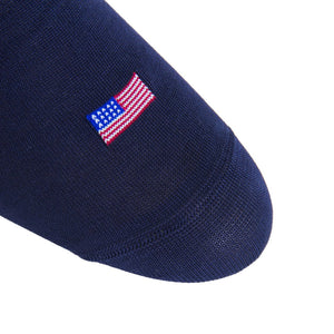 Navy w/ Red, White and Clematis Blue American Flag